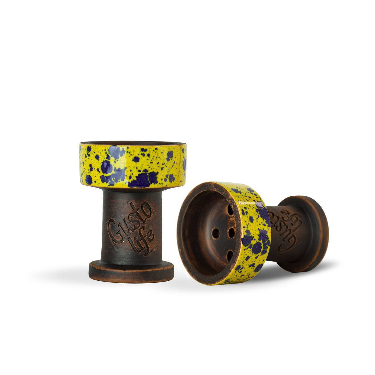 Чаша для кальяну Gusto Bowls Rook - Yellow blue