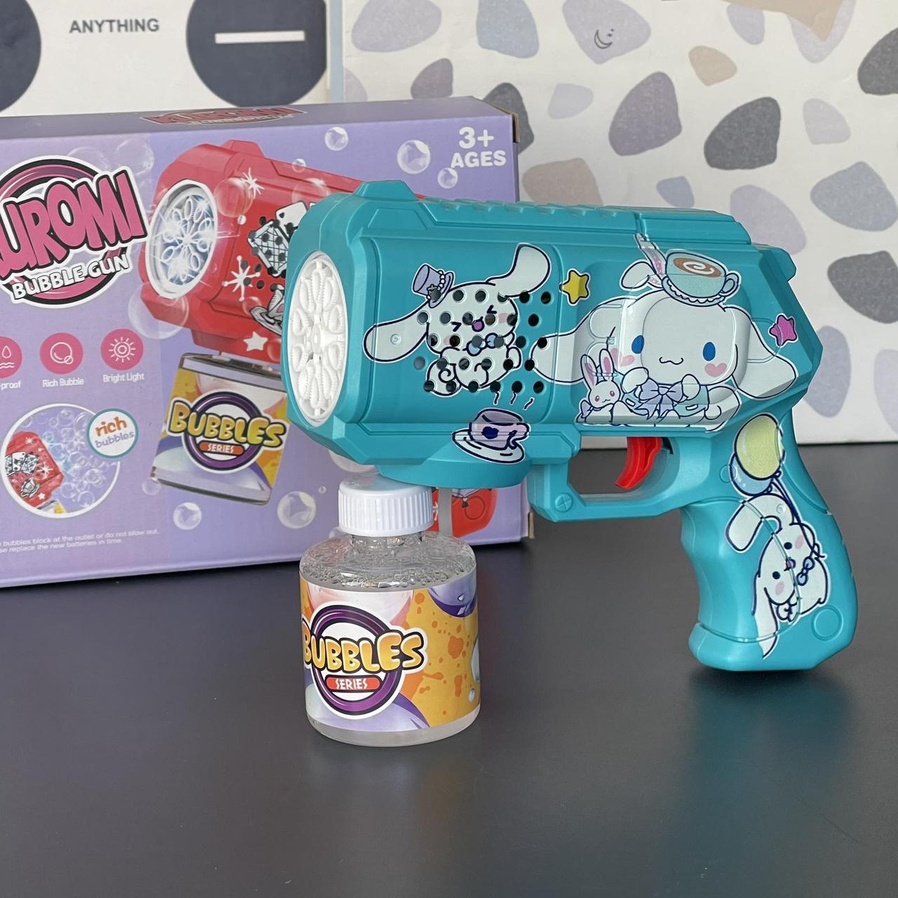 Іграшка дитяча, пістолет "Мильні бульбашки. Куромі", блакитний ЛТ, фото 1