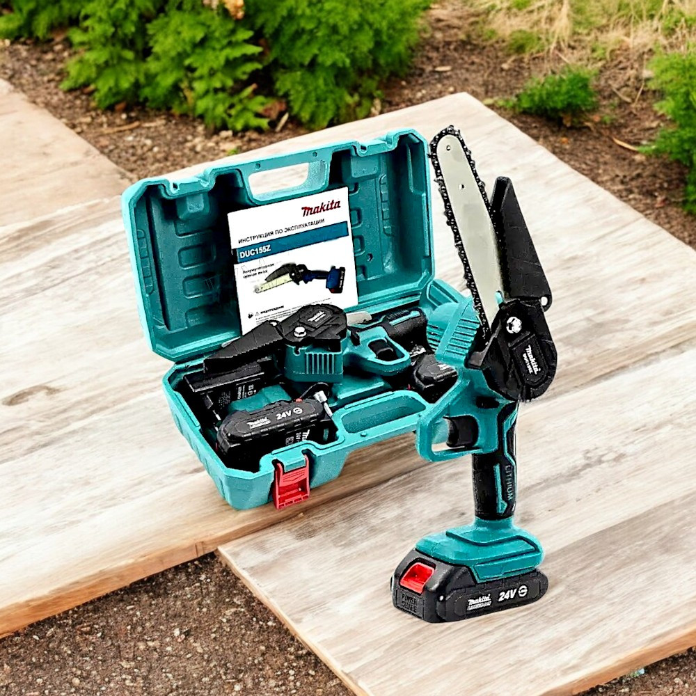 Потужна мініпила Makita 24V 5 Ah Якісний акумуляторна міні пилка Макіта Гілкоріз акумуляторний