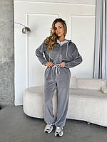 Костюм жіночий велюровий кофта та штани 42-44 46-48