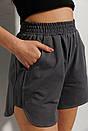 Шорти жіночі спортивні бавовняні сірі Modna KAZKA MKAR32895-2, фото 2