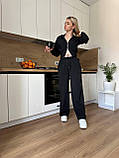Костюм жіночий кофта та штани прямого крою двонитка 42-44 46-48, фото 6