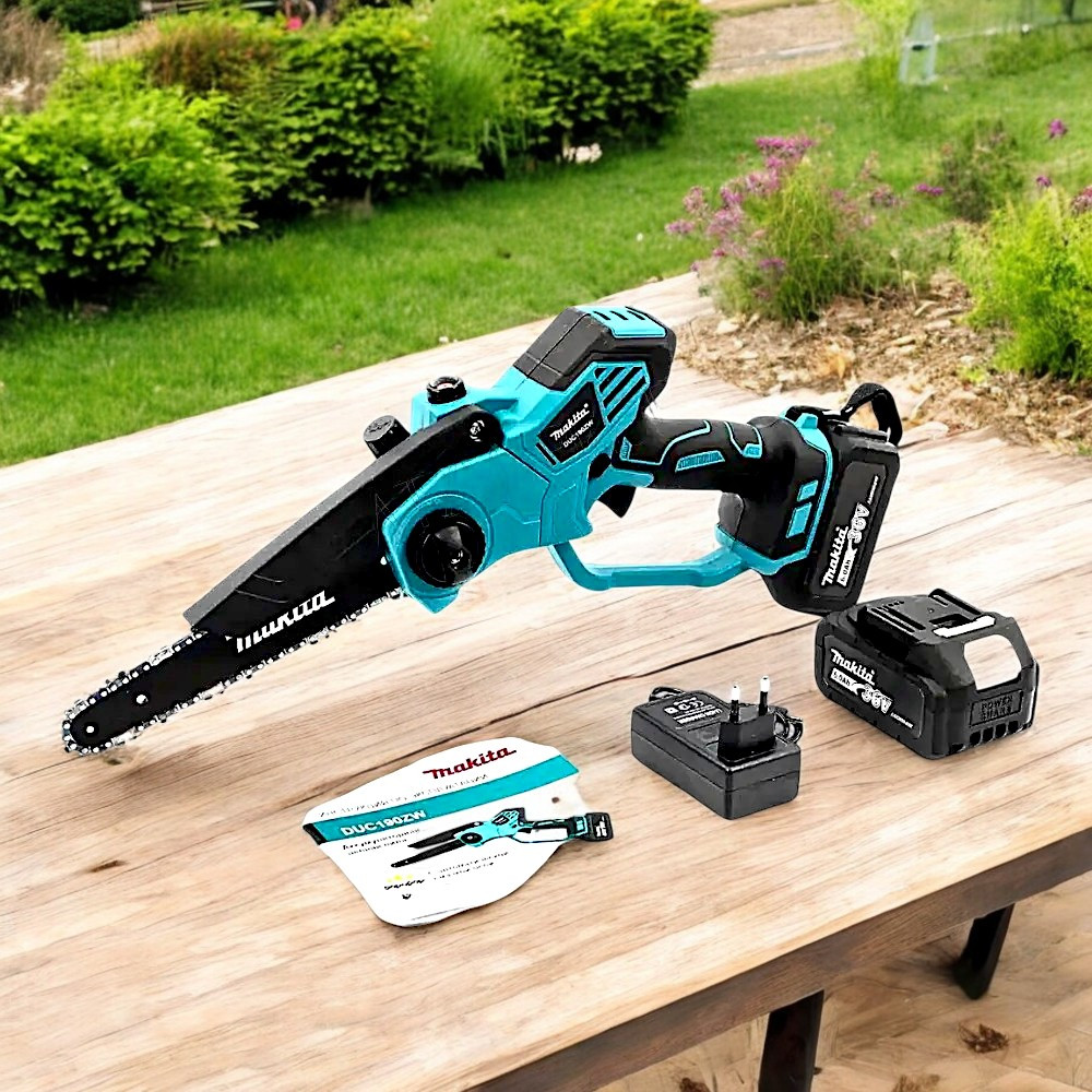Мініпила акумуляторна Makita Акумуляторний гілкоріз Макіта 36V 6Ah Пила для обрізки гілок з шиною 15 см
