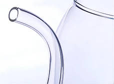 Келих RESTEQ для вина та інших напоїв оригінальної форми, скляна трубка 300 мл., фото 4