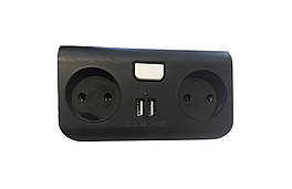 Колодка двійник лінійний з 2 USB 1A Ny95000916