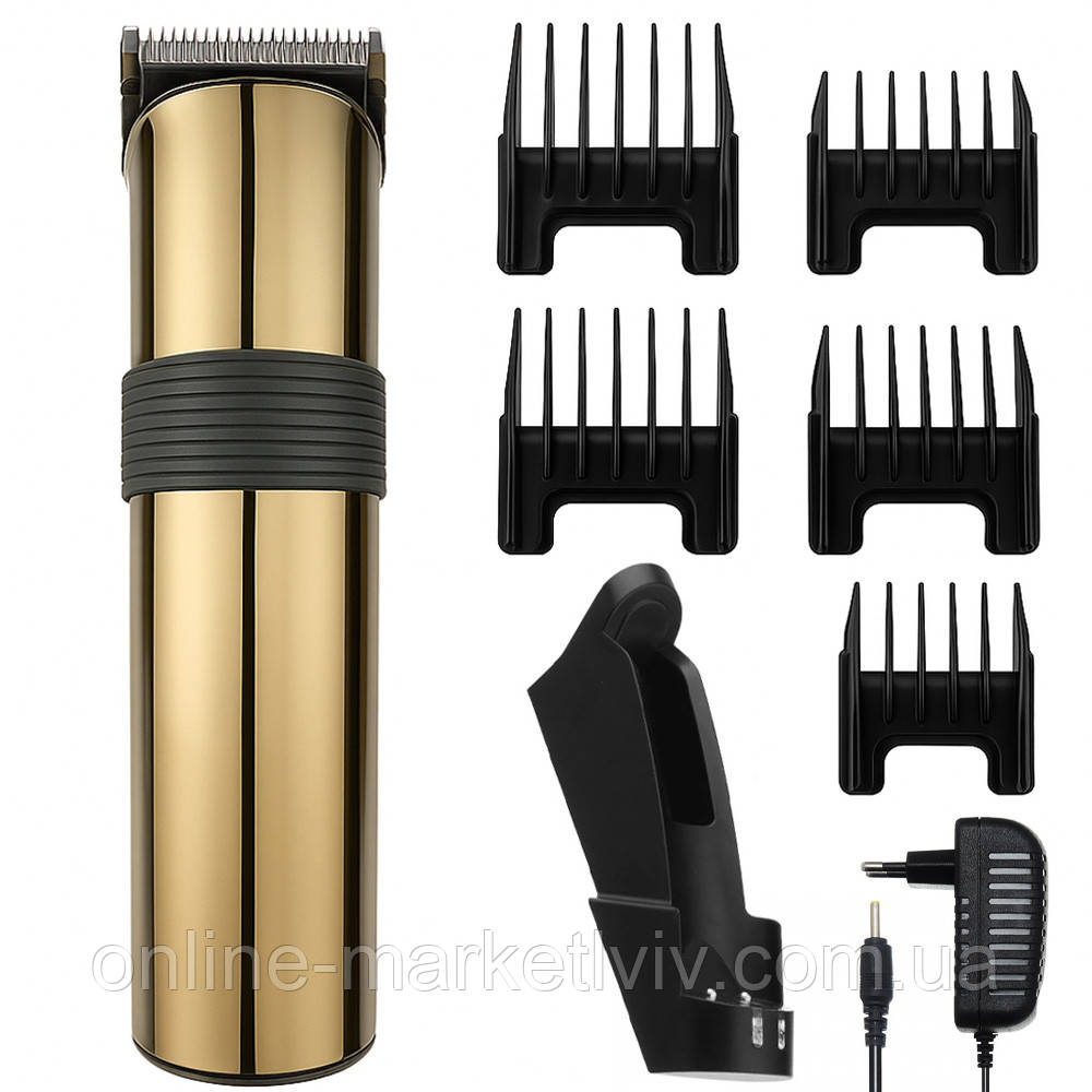 Акумуляторна машинка для стрижки волосся + 5 насадок, SK-609C / Бездротовий триммер для стрижки, фото 1