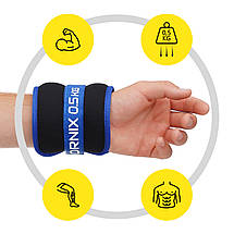 Обважнювачі-манжети для ніг і рук Cornix 2 x 0.5 кг XR-0172 Poland, фото 3