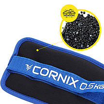 Обважнювачі-манжети для ніг і рук Cornix 2 x 0.5 кг XR-0172 Poland, фото 5