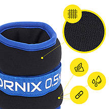 Обважнювачі-манжети для ніг і рук Cornix 2 x 0.5 кг XR-0172 Poland, фото 4