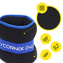 Обважнювачі-манжети для ніг і рук Cornix 2 x 2 кг XR-0174 Poland, фото 4
