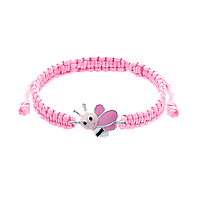 UmaUmi Браслет плетений Весела бджілка рожева