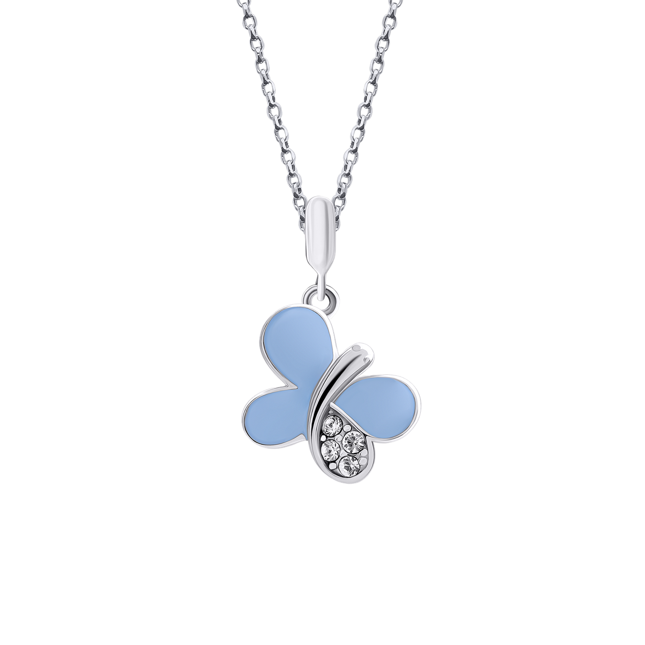 UmaUmi Кулон Метелик блискучий блакитний, фото 1