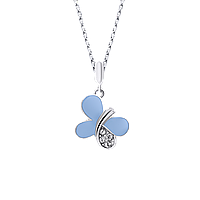 UmaUmi Кулон Метелик блискучий блакитний