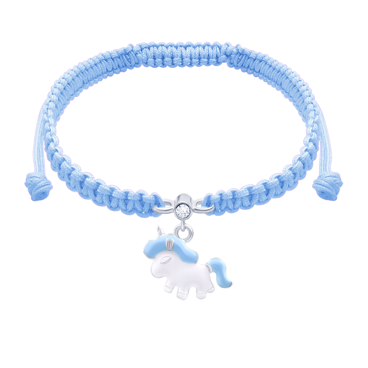 UmaUmi Браслет плетений Єдиноріг блакитний, фото 1
