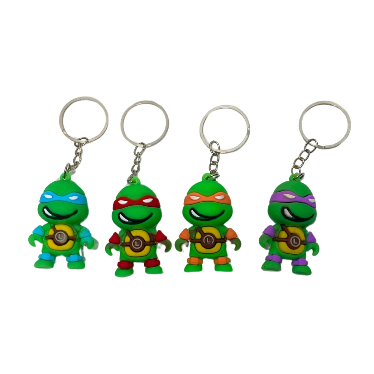 Брелок гумовий Черепашка ніндзя 5,5 см, асорті NoВТ-2106, фото 1