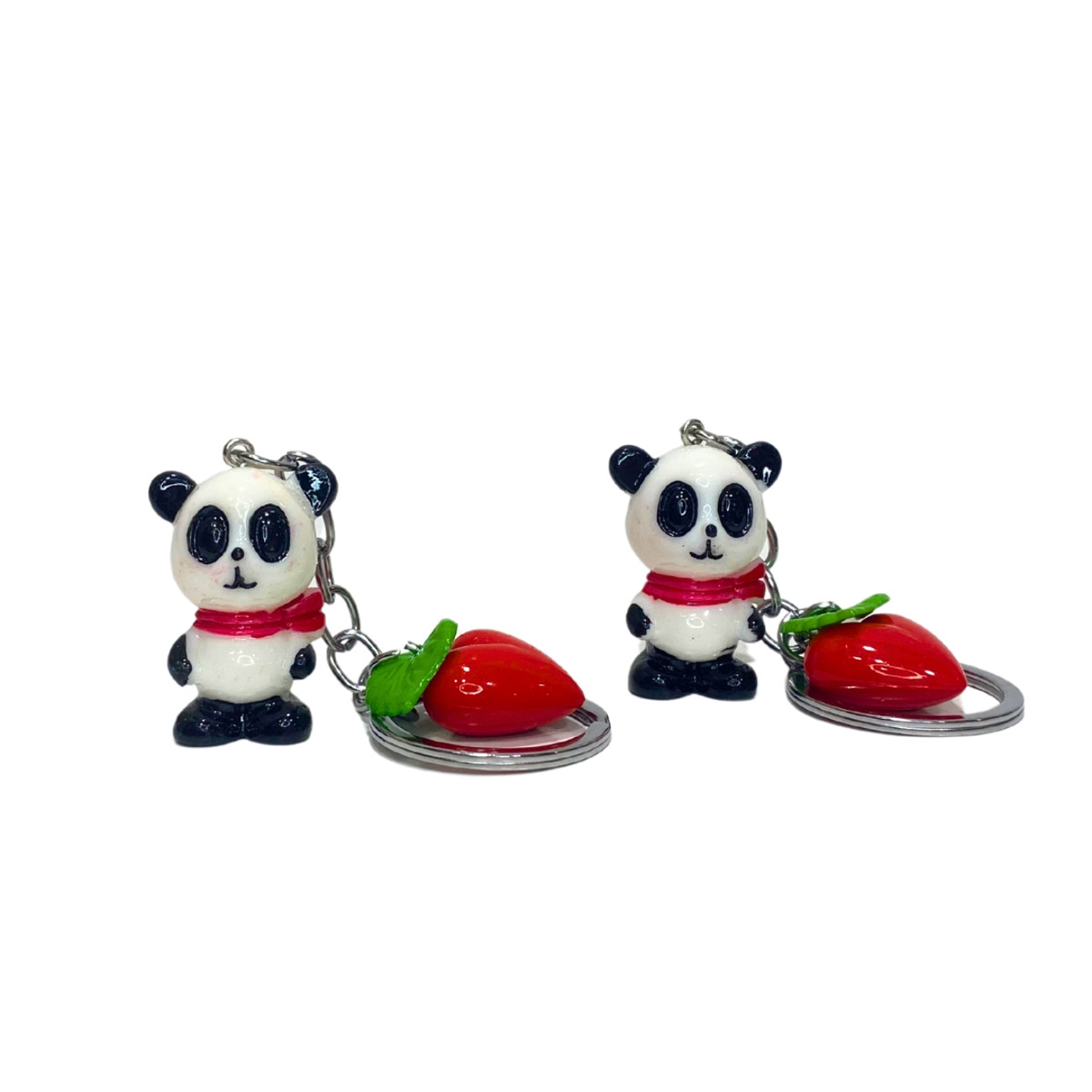 Брелок пластик Панда 3,5 см із серцем, асорті NoВТ-3055, фото 1