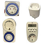 Розетки-таймери SMART WIFI механічні електричні доба тиждень