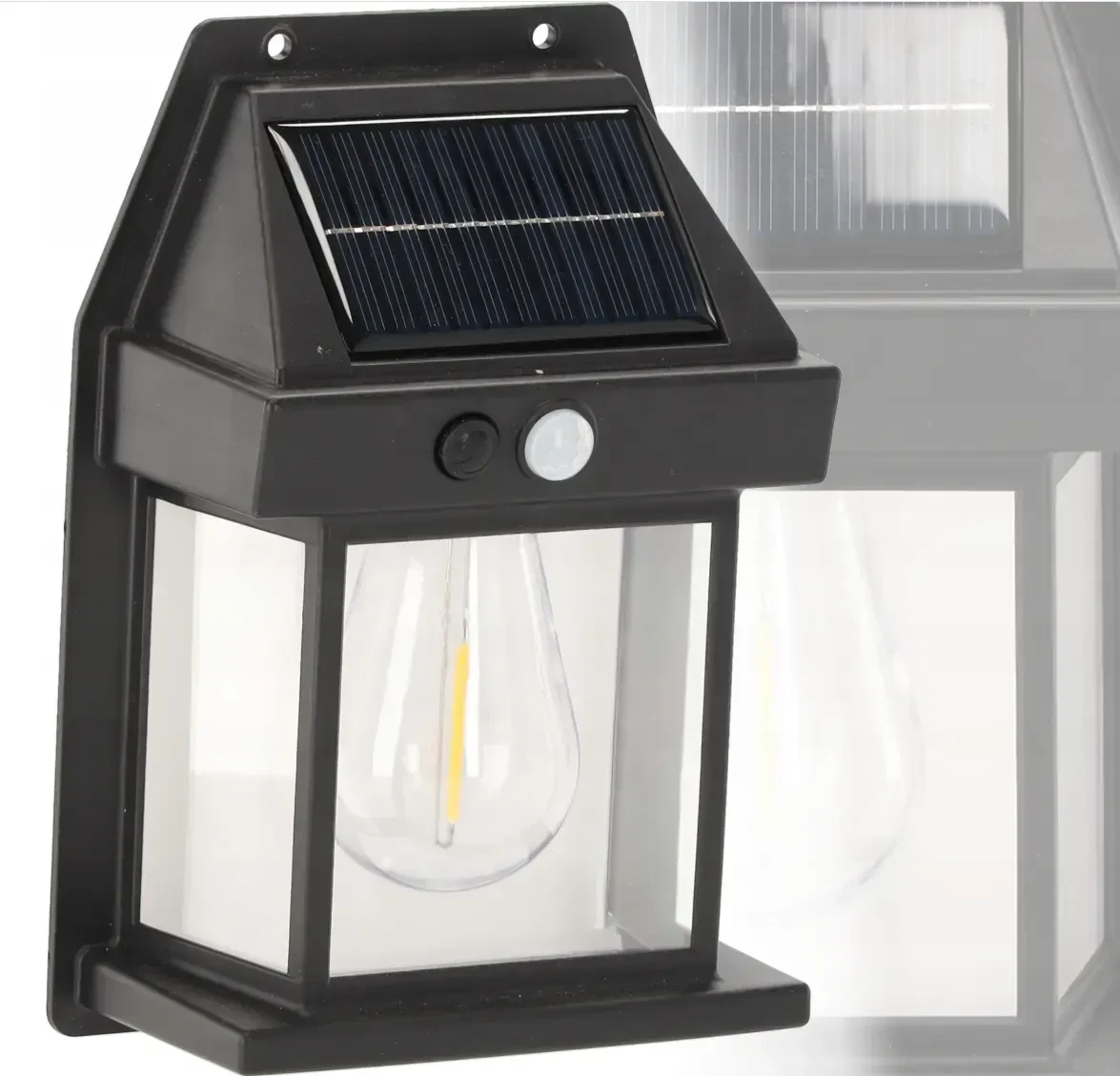 Сонячний настінний світильник GardenLine SOL5646 500Лм із датчиком руху, 50 LED, 12×17×5.8см Автономний ліхтар на сонячній батареї