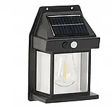 Сонячний настінний світильник GardenLine SOL5646 500Лм із датчиком руху, 50 LED, 12×17×5.8см Автономний ліхтар на сонячній батареї, фото 6
