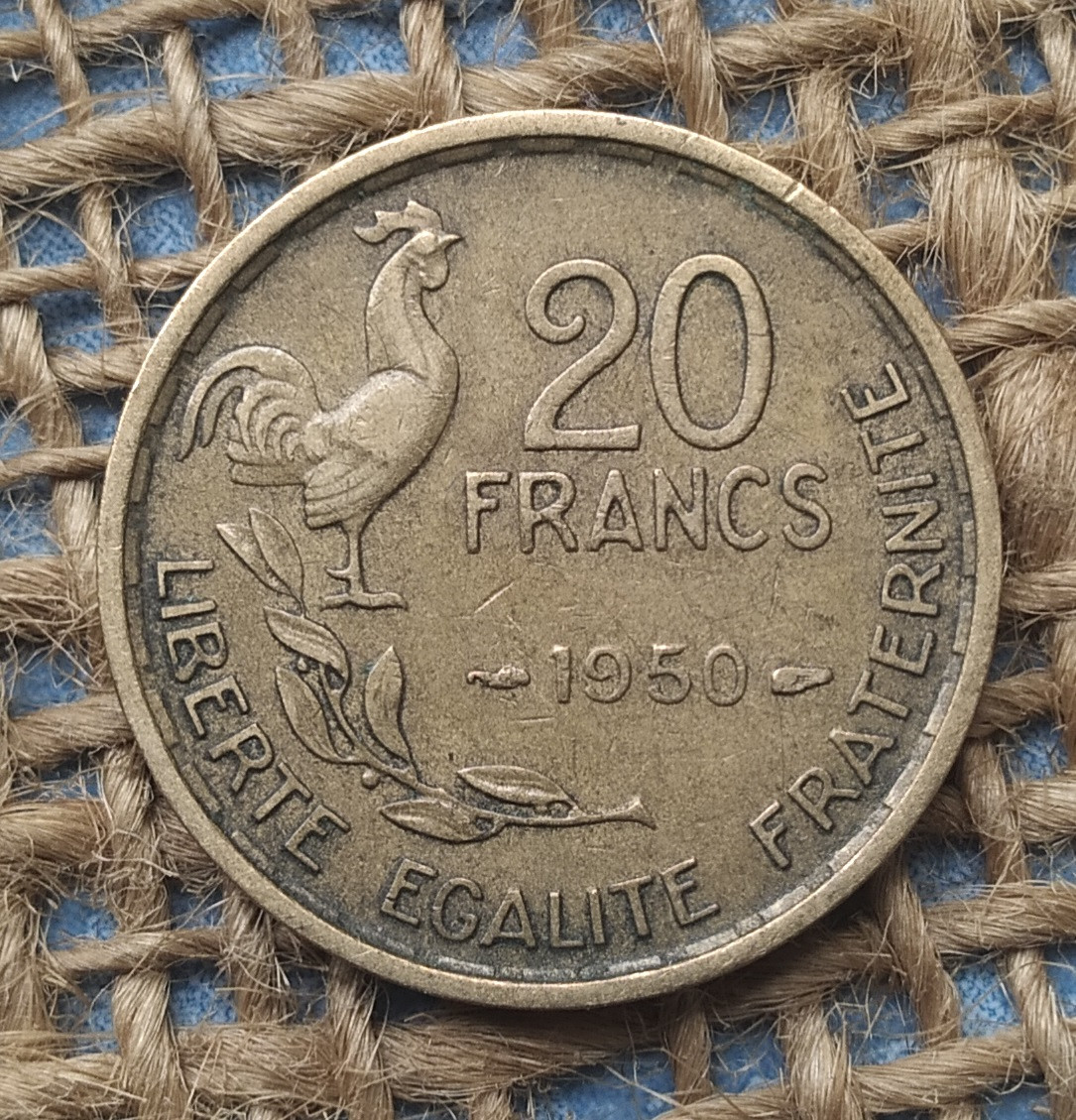 20 франкiв 1950 року францiя