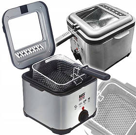 Фритюрниця 3 л для смаження картоплі фрі та курки, 2000 Вт ass Polska BH 10882 для швидкого та рівномірного смаження