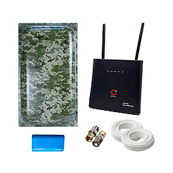 4G інтернет комплект WiFi роутер OLAX AX9 PRO з АКБ + антена Мілітарі Maxi MIMO 22 Дб 824-960-2700 МГц