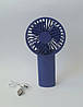 Акумуляторний портативний міні-вентилятор Mini Fan A10-10 синій, фото 6
