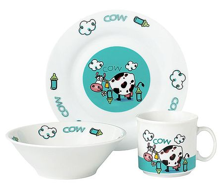 Набір посуду дит. Limited Edition COW /НАБІР/ 3 пр. короб