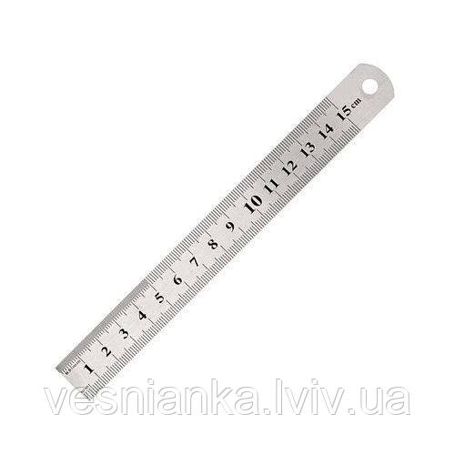 Лінійка металева 15 см. 7715-А Axent
