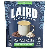 Laird Superfood, латте, кава, вершки й адаптогени, зі зниженою кількістю цукру, 227 г (8 унцій)
