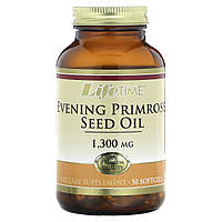 LifeTime Vitamins, олія з насіння примули вечірньої, 1300 мг, 50 капсул