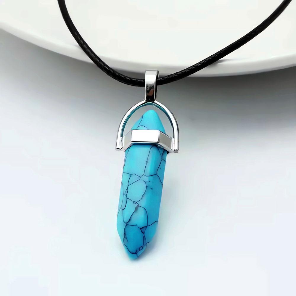 Кулон із Бірюзи, йде в комплекті зі шнурочком, фото 1