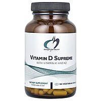 Designs For Health, Добавка з вітаміном D, вітамінами K1 і K2, 180 вегетаріанських капсул