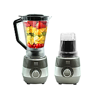 Блендер стаціонарний 2 в 1 з млиночком Bass Polska, потужність 450/800 Вт, для приготування коктейлів, соків та меленя кави