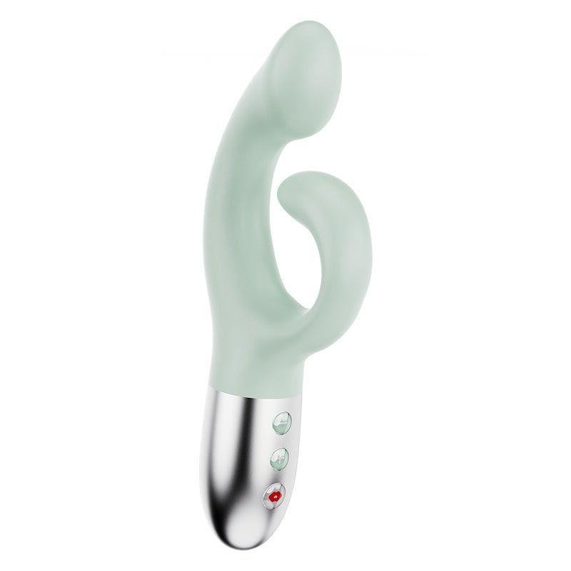 Вібратор-кролик для точки G з підігрівом KISTOY Big G Green, 20,6 х3, 2 см., фото 1
