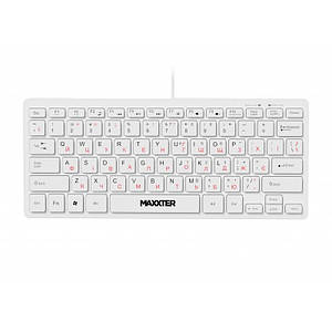 Клавiатура Maxxter KBM-C01W-UA White