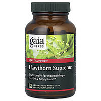 Gaia Herbs, Глід Supreme, 120 веганських рідких фіто-капсул.