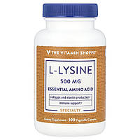 The Vitamin Shoppe, L-лізин, 500 мг, 100 рослинних капсул