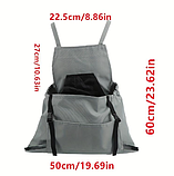 Фартух для збору врожаю (овочів, фруктів) ,Фартух-мішок для саду, колір хакі, синій, фото 2