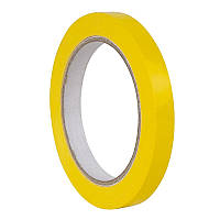 Стрічка каучукова клейка ПВХ для кліпсаторів, 9×66 мм, жовтий