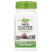 Червона конюшина, квітка / листя, Nature's Way, 400 мг, 100 вегетаріанських капсул