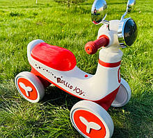 Дитячий біговел велобіг для дівчинки від 1.5 року 4х колісний з підсвічуванням та мелодіями УКРАЇНСЬКОЮ ОЗВУЧКОЮ