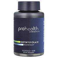 ProHealth Longevity, Quatrefolic®, метилфолат, 15 мг, 60 капсул