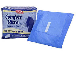Прокладки гігієнічні нічні 4к. 10шт Comfort ultra Note Con Ali крильця ТМ QUIK