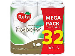 Туалетний папір 32шт 3шари Selecta ТМ RUTA