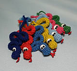Змія брелок підвіска в'язана іграшка, фото 2