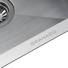 Мийка GRANADO Under top L STEEL S304 Inox (Сатин) (650*430*220мм), фото 5
