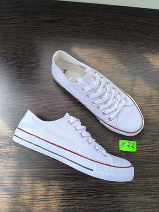 СКИДКА 44 р Білі кеди чоловічі конверси converse літні тканинні текстильні, фото 1