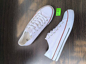 СКИДКА 44 р Білі кеди чоловічі конверси converse літні тканинні текстильні, фото 3