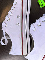 СКИДКА 44 р Білі кеди чоловічі конверси converse літні тканинні текстильні, фото 5